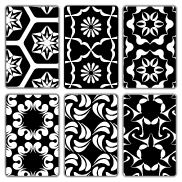 Black and White Vector Patterns