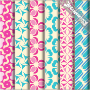 6 Tileable Vector Patterns - Set 07