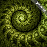 Green Spiral Fractal