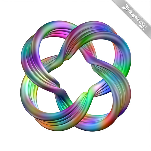 Torus Link -  Colorful 3D Model 